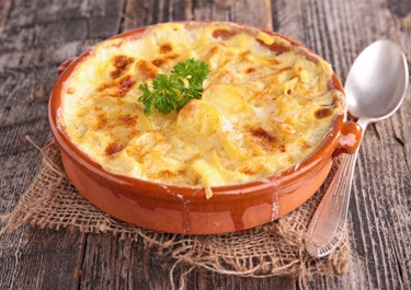 Πατάτες Ογκρατέν με σκληρό τυρί