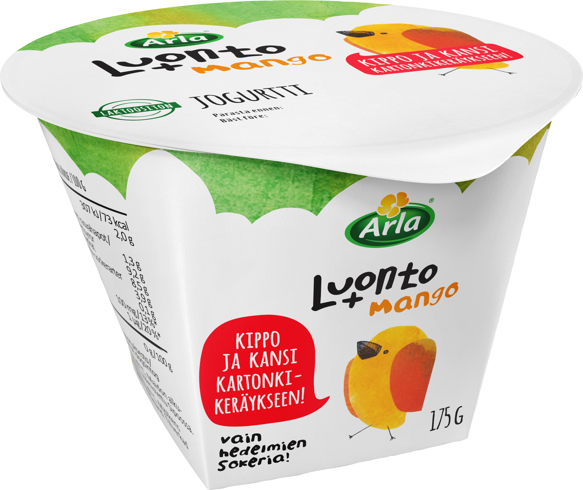 Arla Luonto+ AB mangojogurtti 175g laktoositon
