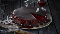 Blodig Halloweencheesecake