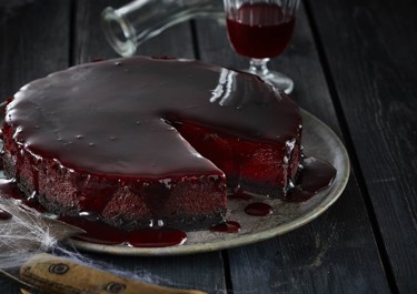 Blodig Halloweencheesecake