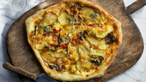 Pizza Black and White
