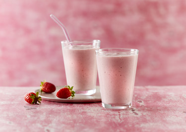 Jordbær milkshake