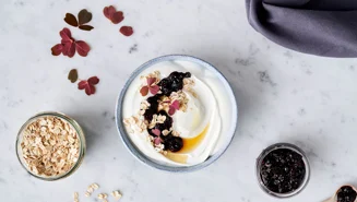 Blueberry compote topping for skyr