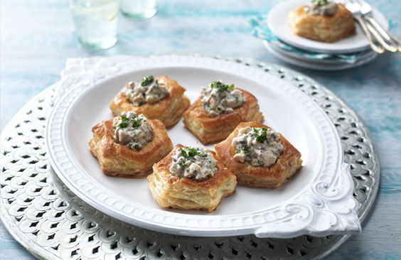 Creamy Chicken and Mushroom Pastries