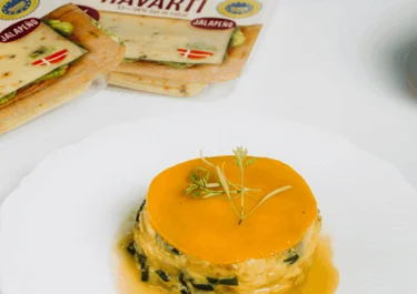 Milhojas de calabaza con Arla Havarti Jalapeño