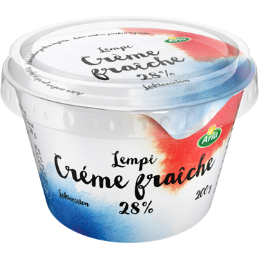 Arla Lempi crème fraîche 28% 200g, laktoositon