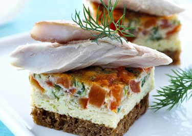 Røget makrel med frittata