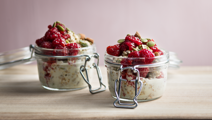 Frambozen overnight oats