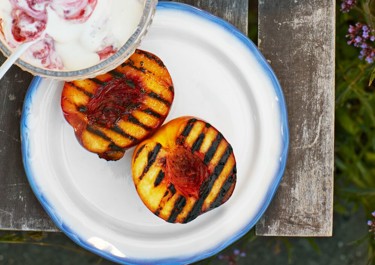 Grilled nectarines