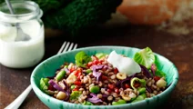 Varm hvedesalat