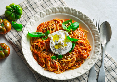 Pasta med burrata