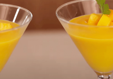 Crema de calabaza con mango