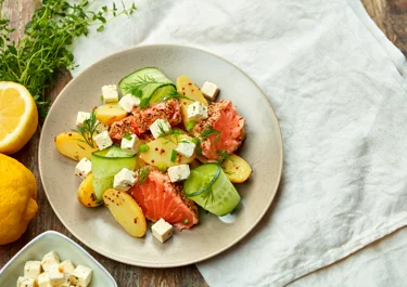Zalm-aardappelsalade