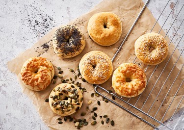 Itse tehdyt bagelit