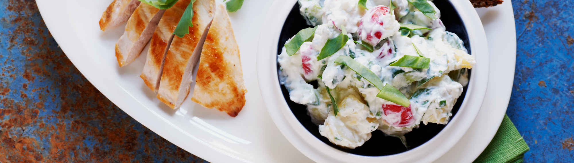 Kartoffelsalat med sankthansurt
