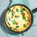 Lactose-free frittata with spinach