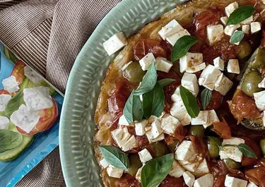 Tatin de tomates cherry y Arla Apetina