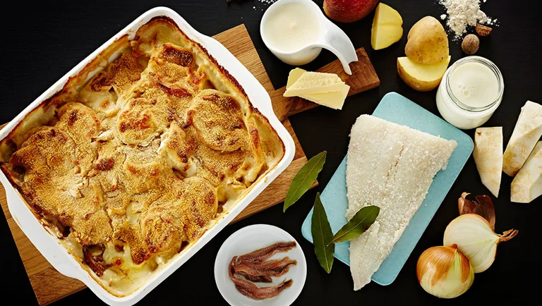 Janssons fristelser med klipfisk og æble