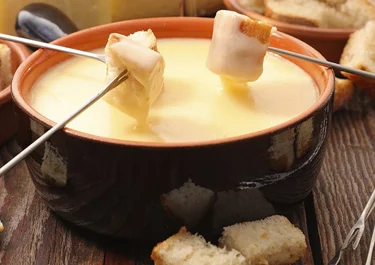 Fondue de queso azul y sidra