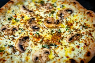 Roman Pizza Bianco: Mushroom & Truffle