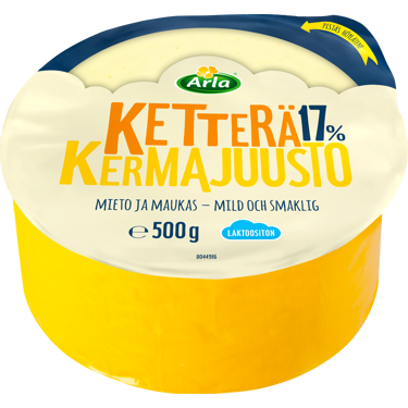 Arla Tolkuttomat Juustot ketterä kermajuusto 17 % 500g
