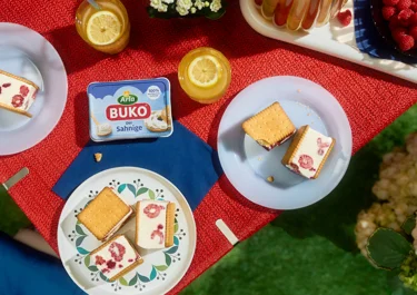 Eiscreme Sandwiches mit Frischkäse