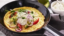 Omelett med avokado