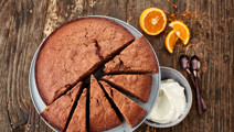 Kage med appelsin og kakao