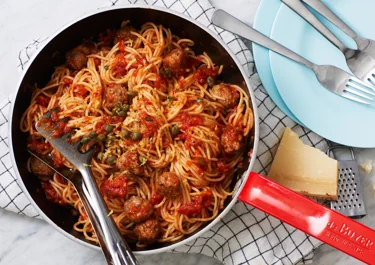 Italienska köttbullar i tomatsås