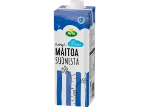 Arla Vähälaktoosinen Kevytmaito Suomi 1L (UHT)