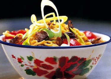 Snabbnudlar med svamp