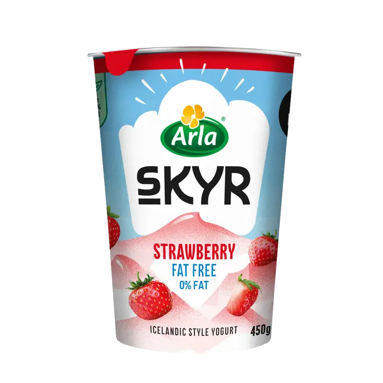 Arla Skyr 0% Fat Strawberry Yogurt 450g | Find wholesaler | Arla® Pro