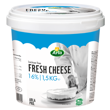 Arla Pro tuorejuusto maustamaton 16% 1,5kg laktoositon