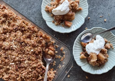 Gluten free apple crumble
