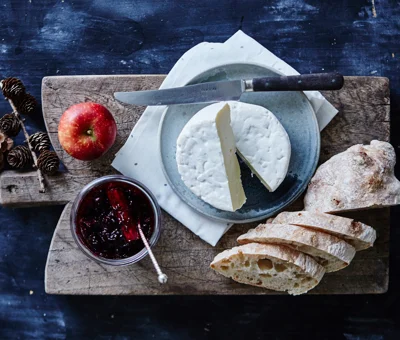 Creamy White with Christmas jam