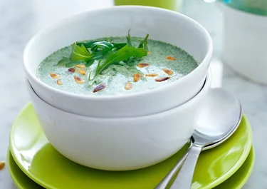 Ost- och rucolasoppa