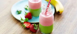 Half'n half, avocado og jordbær shake