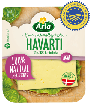 Arla® Queso en lonchas Havarti Light