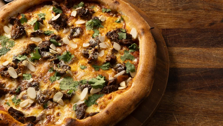 Pizza Fusion inspirée du Tagine d’agneau