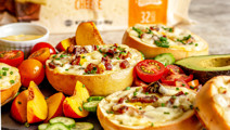Bacon, Egg, and Cheese Stuffed Bagels