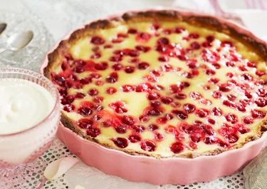 Krusbärspaj med pistage