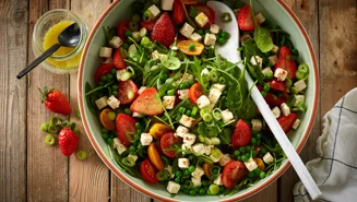 Sommersalat med jordbær