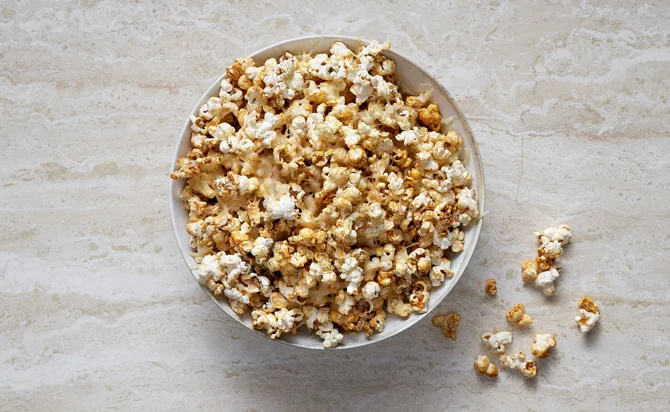 Popcorn with Castello Extra Mature Cheddar