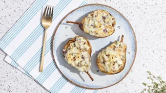 Poires farcies au gorgonzola