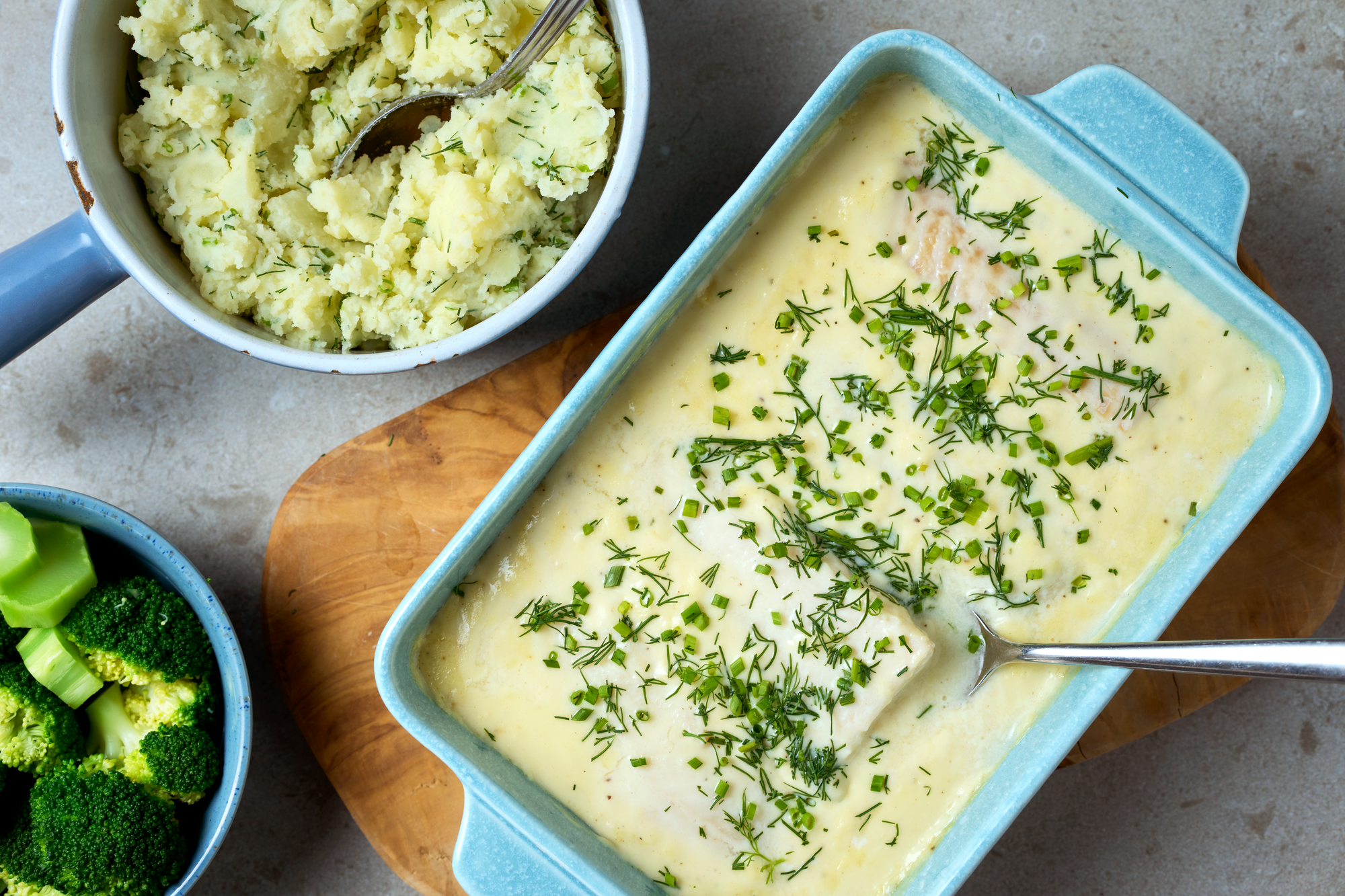 Kolja i ugn med potatisstomp