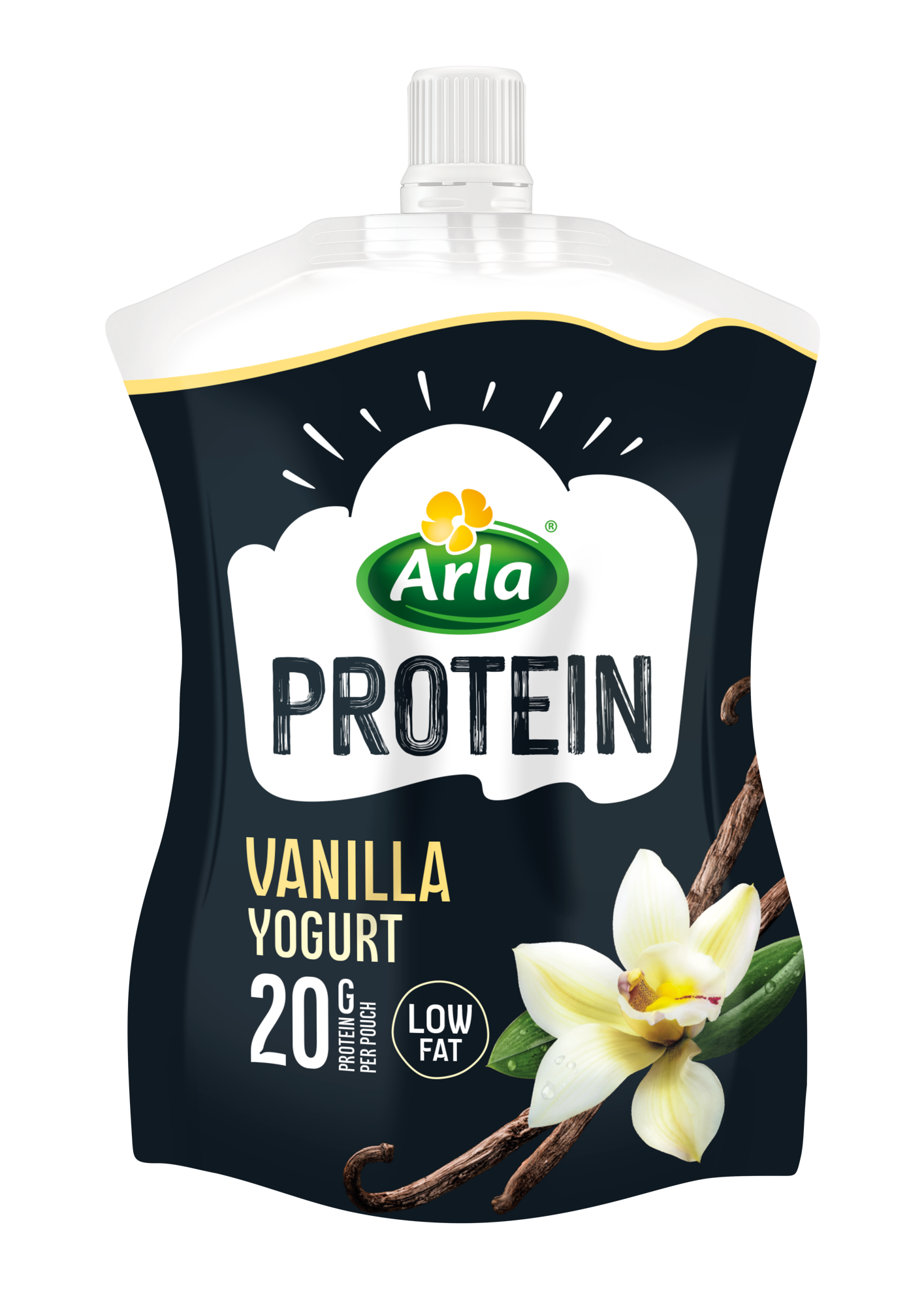 Arla Protein Vanilla Yogurt Pouch 200g