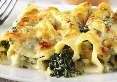 Falsos canelones de verdura