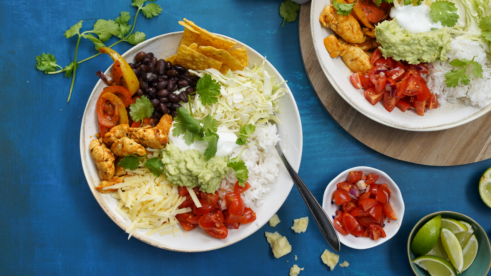 Hähnchen-Burrito-Bowl mit Skyr