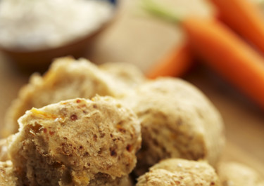 Morotsbröd med cottage cheese