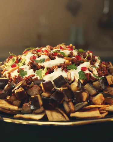 Aubergine fatteh 